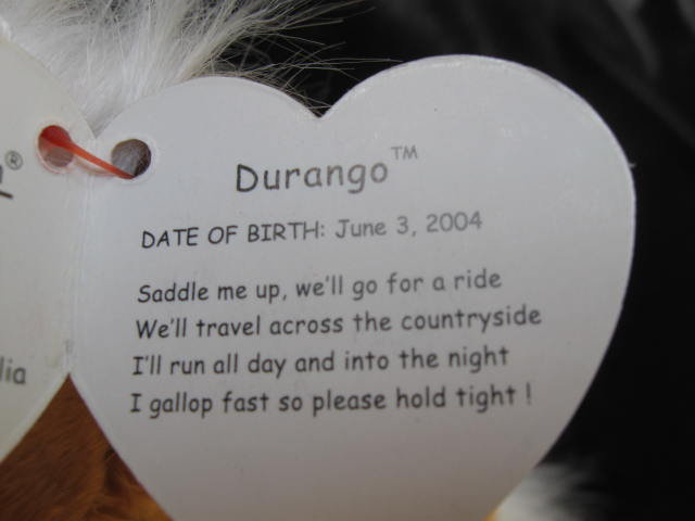 Ty Durango The Horse Retired Ty Beanie Baby