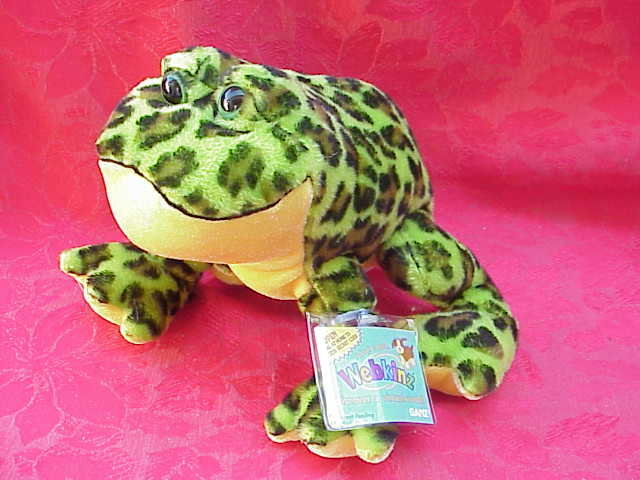 New Webkinz BULLFROG - Has Sealed TAG + Secret Code