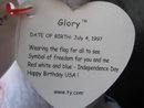 Ty Glory The Patriotic Teddy Bear Retired Beanie Baby