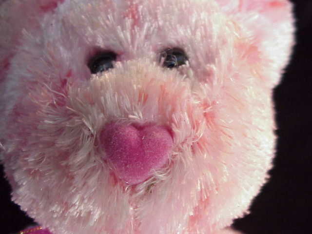 Ty Smitten Beanie Baby Teddy Bear Valentine's Day Heart