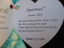 Ty Sparkles Beanie Of The Month Beanie Baby Teddy Bear
