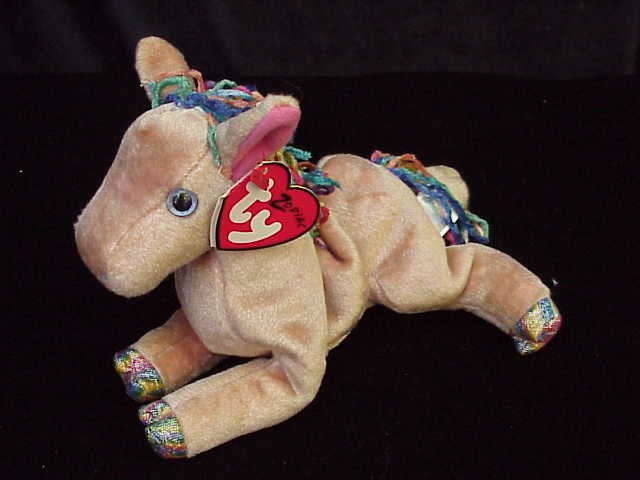 Ty ZODIAC HORSE Beanie Baby Horse With Cloven Hooves