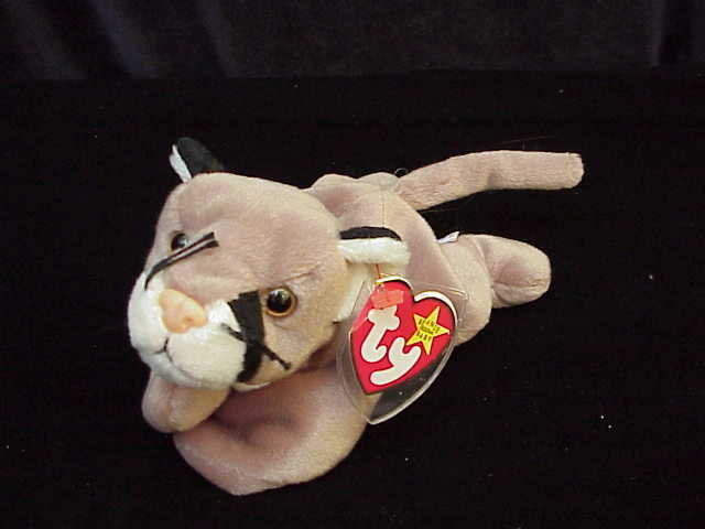 Ty CANYON THE COURGAR Beanie Baby CAT