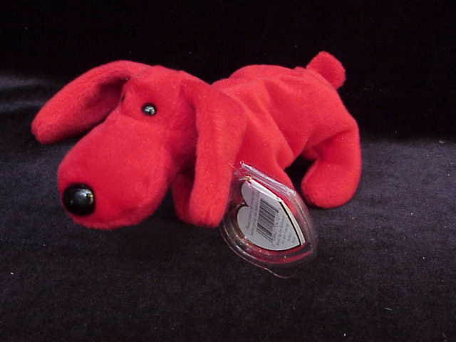Ty Rover The Red Dog Beanie Baby