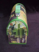 John Deere Domed Lunchbox Lunch Box / Tote Tractor Scene