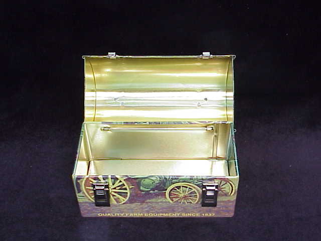 John Deere Domed Lunchbox Lunch Box / Tote Tractor Scene