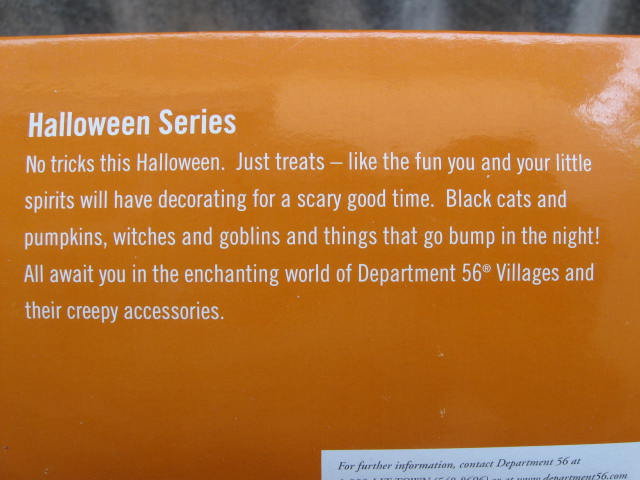 Dept. Department 56 Village HALLOWEEN ACCESSORY SET of 5 Werewolf, Black Cat 2 JOL Cauldron Retired