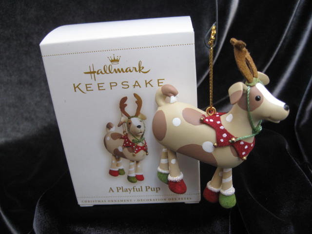 Hallmark 2006 A PLAYFUL PUP or Puppy Dog Christmas Tree Ornament Special Dog