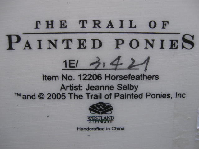 Trail of Painted Ponies Horsefeathers Horse Figurine 1E/3421 First 1st Edition