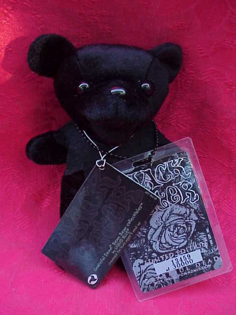 Grateful Dead Limited Numbered Edition Liquid Blue Black Peter Bean Bag Bear 13,459 of 30,000
