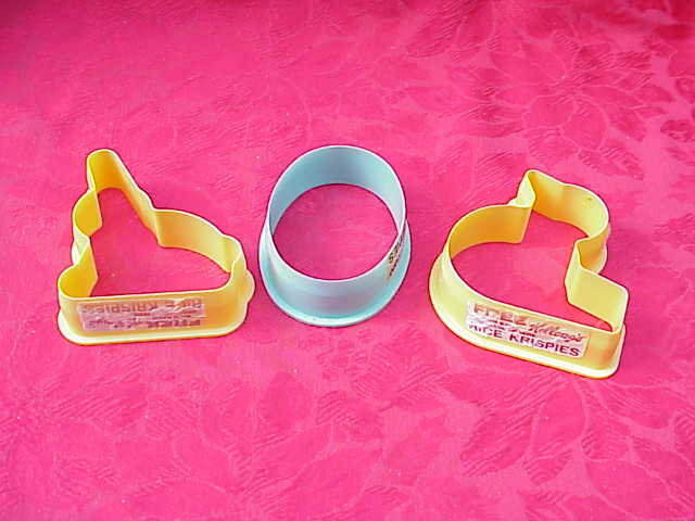 3 Vintage Rice Krispies Advertising Easter Cookie Cutters Kellogg's