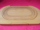 Oval Wood Hand Painted Cattail Bread Basket