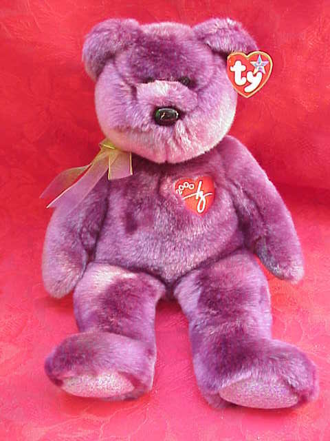 New Ty 2000 Signature Bear Beanie Buddy