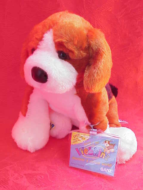 New Webkinz Retired Beagle Dog With Sealed Tag & Unused Secret Code