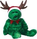 Ty 2002 Holiday Teddy Bear Beanie Buddy New Old Stock