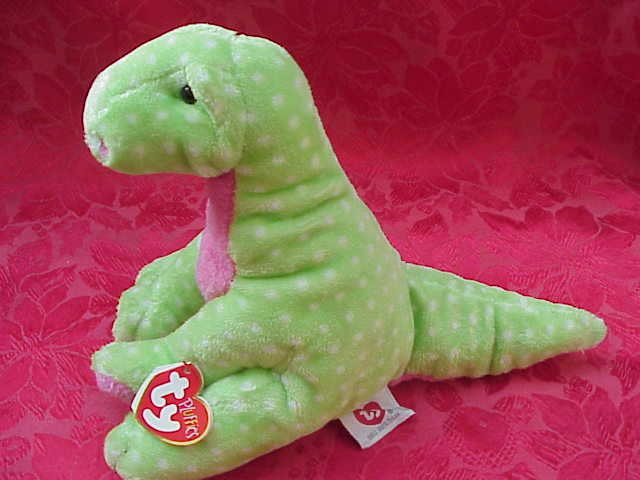 Ty Pluffies STOMPS THE DINOSAUR Pluffie Plush