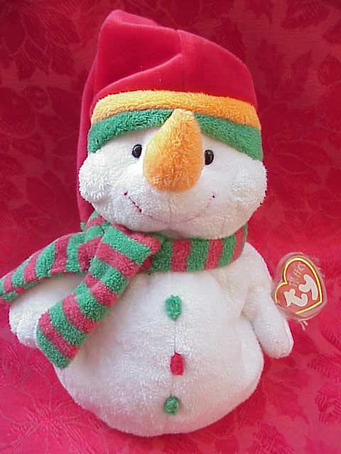 Ty Pluffies MELTON THE SNOWMAN Pluffie Plush