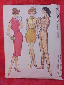 McCall's 4940 Misses' Sports Separates Blouse Pants Shorts Skirt 1950's Sewing Pattern Size 12