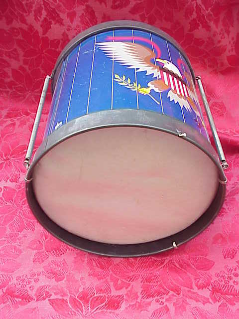 Vintage Chein Metal Toy Patriotic Eagle Drum Chein Toy Drum