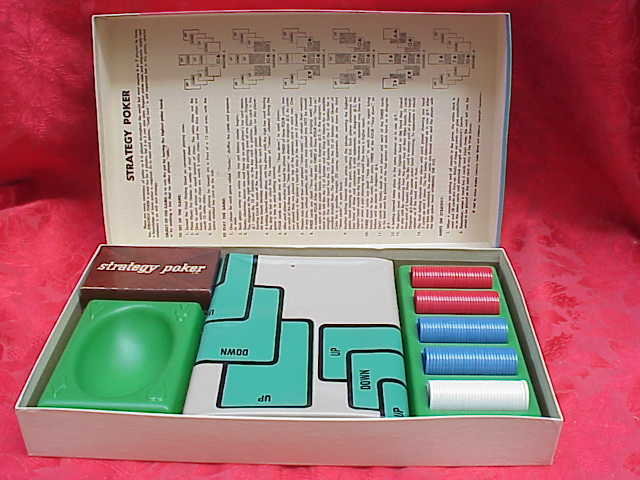 1968 Milton Bradley Strategy Poker Game In Original Box