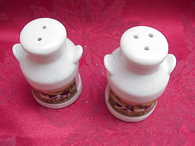 Cows Milk Can Salt & Pepper Shakers
