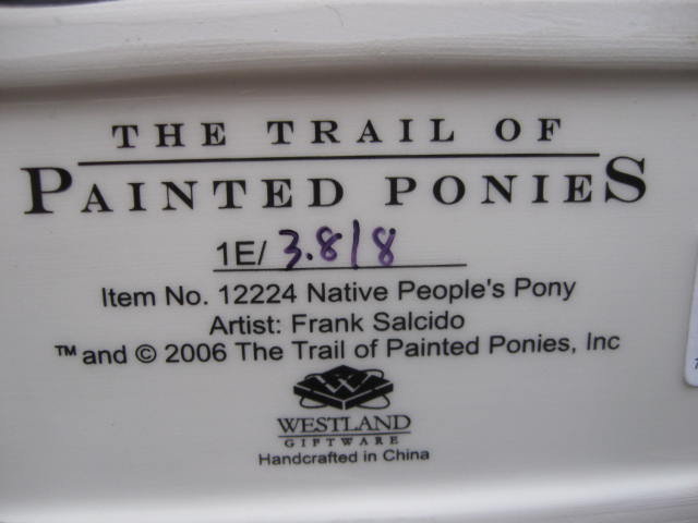 The Trail of Painted Ponies Retired NATIVE PEOPLE'S PONY 1 E/3818 Native Peoples Pony
