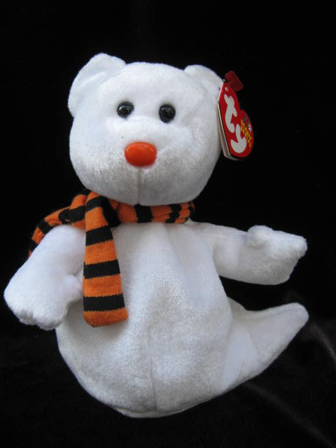 Retired Ty Quivers The Halloween Ghost Beanie Baby Mint With Mint Tags