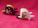 Vintage Tulip Wheelbarrow Salt & Pepper Shakers Salesman Sample