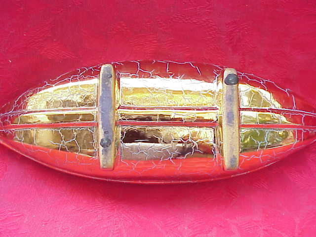 Vintage Gold & Turquoise Oriental Boat Planter