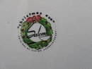 Vintage Salem CHRISTMAS EVE Porcelain Plate Platter With Tree & Train Plate by Victor Schreckengost