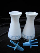 Vintage Pyrex Snowflake Garland Salt & Pepper Shakers