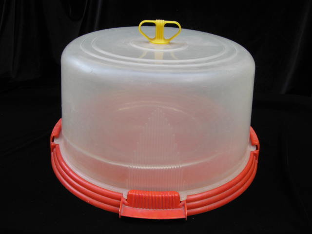 3 Piece Vintage 1950's Cover Cake Carrier