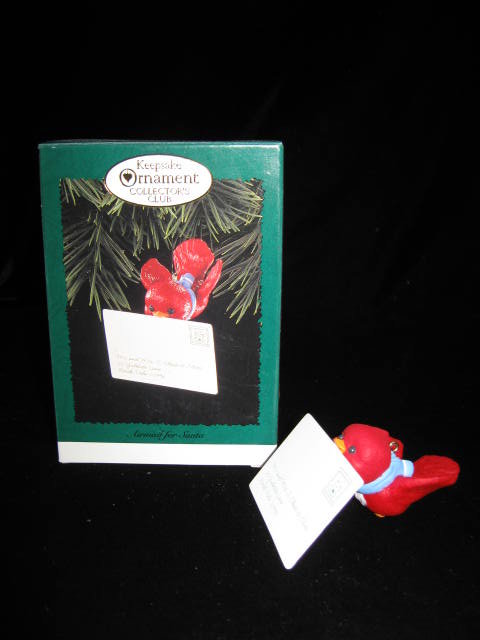 Hallmark 1991 Airmail For Santa Collector's Club Christmas Tree Ornament