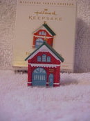 Hallmark 2006 The Firehouse No. 2006 3rd & Final In Miniature Fire Brigade Christmas Tree Ornament