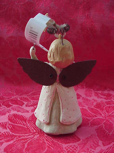 Hallmark Little Girl Old Fashioned Angel In Pinafore Christmas Tree Ornament