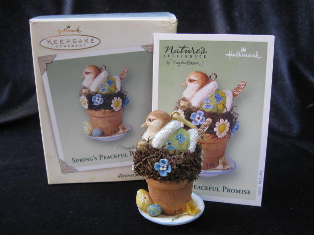 Hallmark 2005 Spring's Peaceful Promise Bastin Christmas Tree Ornament