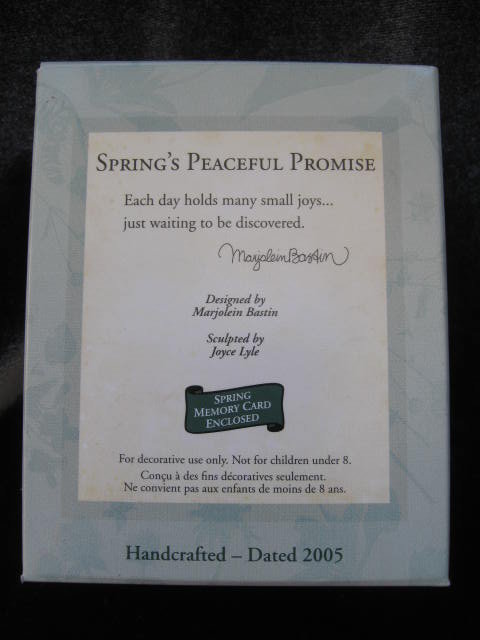 Hallmark 2005 Spring's Peaceful Promise Bastin Christmas Tree Ornament