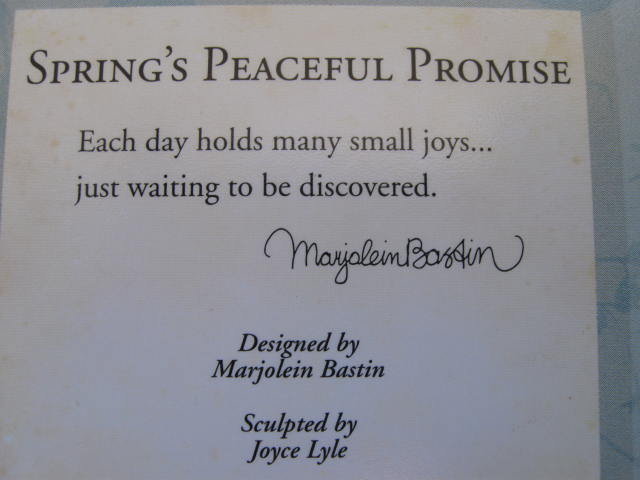Hallmark 2005 Spring's Peaceful Promise Bastin Christmas Tree Ornament