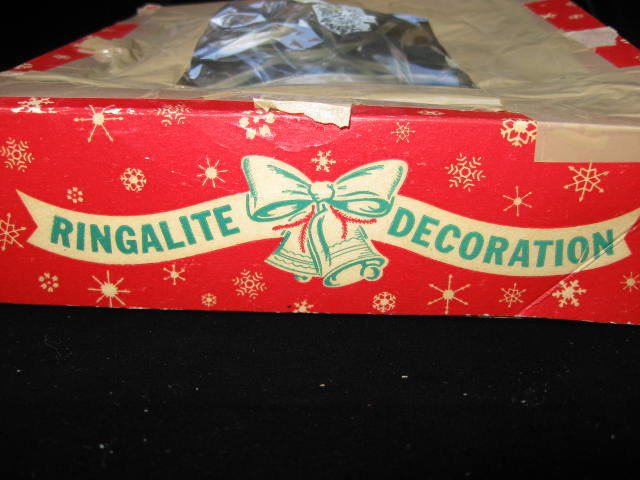 3 Green Foil Christmas Wreaths Lights 2 In Original Boxes