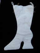 Vintage Felt Christmas Stocking with Angel Retro Christmas