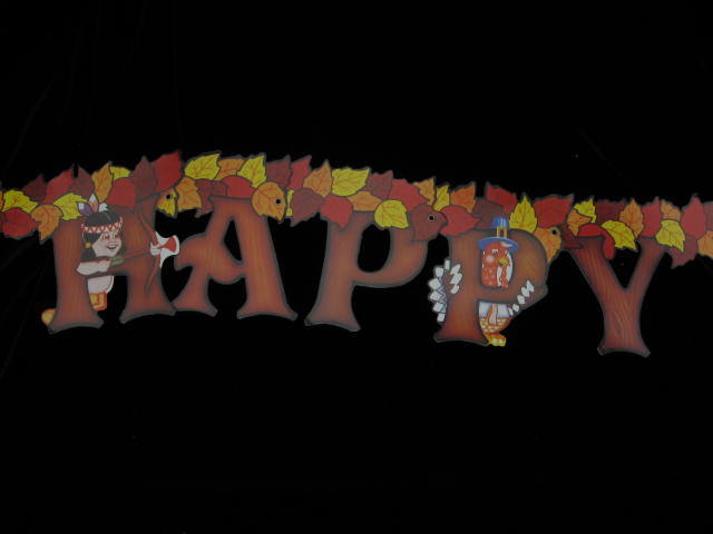 (9) Nine Thanksgiving Paper Decorations - Beistle Banners & 4 Honeycomb + More