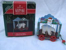 Hallmark 1991 POLAR CIRCUS WAGON Christmas Tree Ornament Polar Bear
