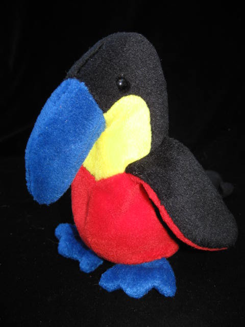 Ty Kiwi The Toucan Tropical Bird Retired Beanie Baby