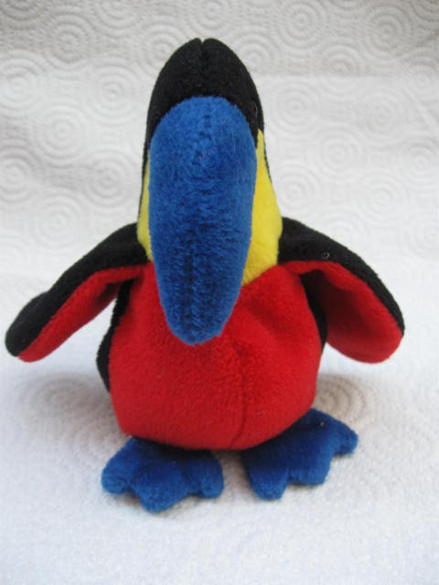 Ty Kiwi The Toucan Tropical Bird Retired Beanie Baby