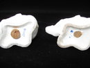 Vintage White Elephant Salt & Pepper Shakers