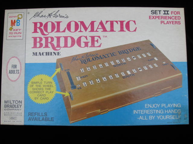 Vintage Milton Bradley Rolomatic Bridge Machine Set II