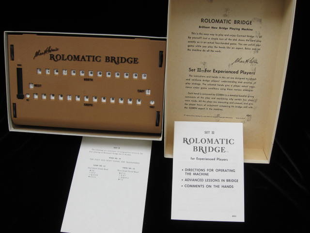 Vintage Milton Bradley Rolomatic Bridge Machine Set II