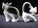 Vintage Arched Tail Cats Salt & Pepper Shakers Halloween Cats