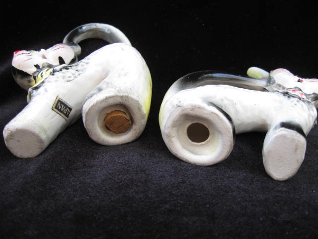 Vintage Arched Tail Cats Salt & Pepper Shakers Halloween Cats