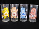 Vintage Set Of 4 Care Bear Glasses Tumblers